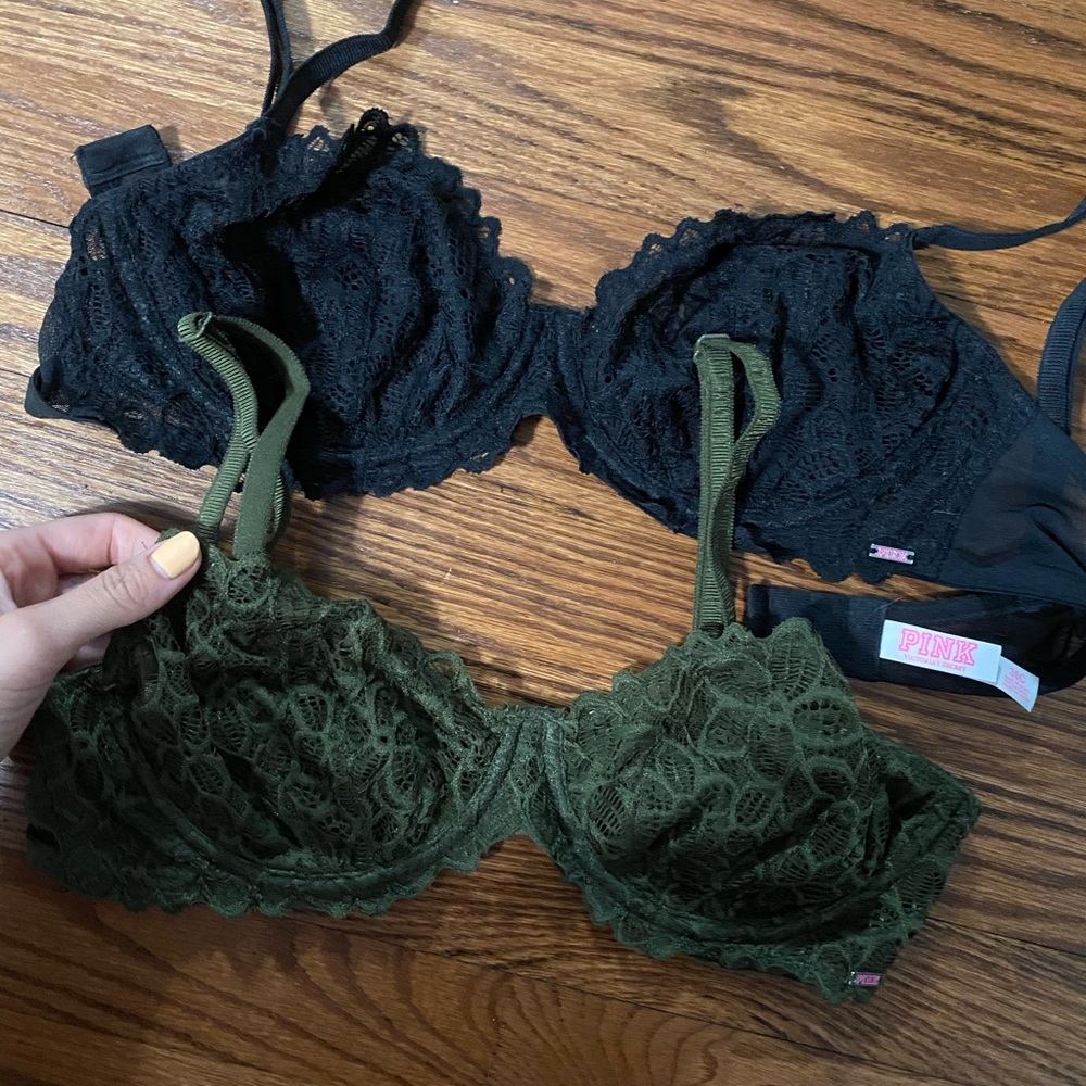 VS pink bralettes